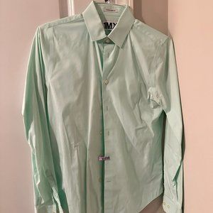 Express Mens 1MX Extra Slim Dress Shirt - Mint Green